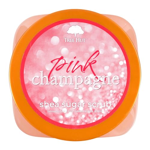 Tree Hut Pink Champagne Shea Sugar Scrub for Soft & Hydrated Skin | Exfoliating Body Scrub | Nourishing Essential Body C