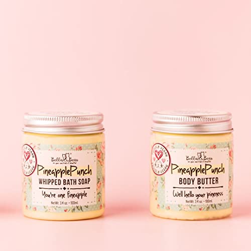 Bella & Bear Pineapple Body Butter - Hydrating & Fragrant for Dry Skin (Travel-Friendly Size)
| Bella & Bear Pineapple