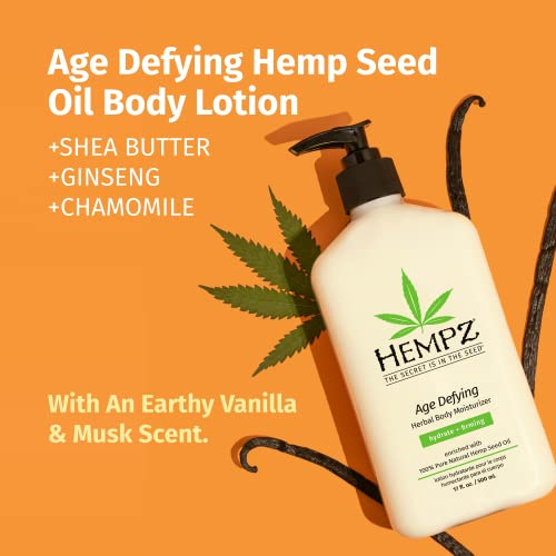 Hempz Age-Defy Large 17 oz Quick Absorption Moisturizer for Dry Skin
| Hempz Age-Defy Quick Absorption Moisturizer for