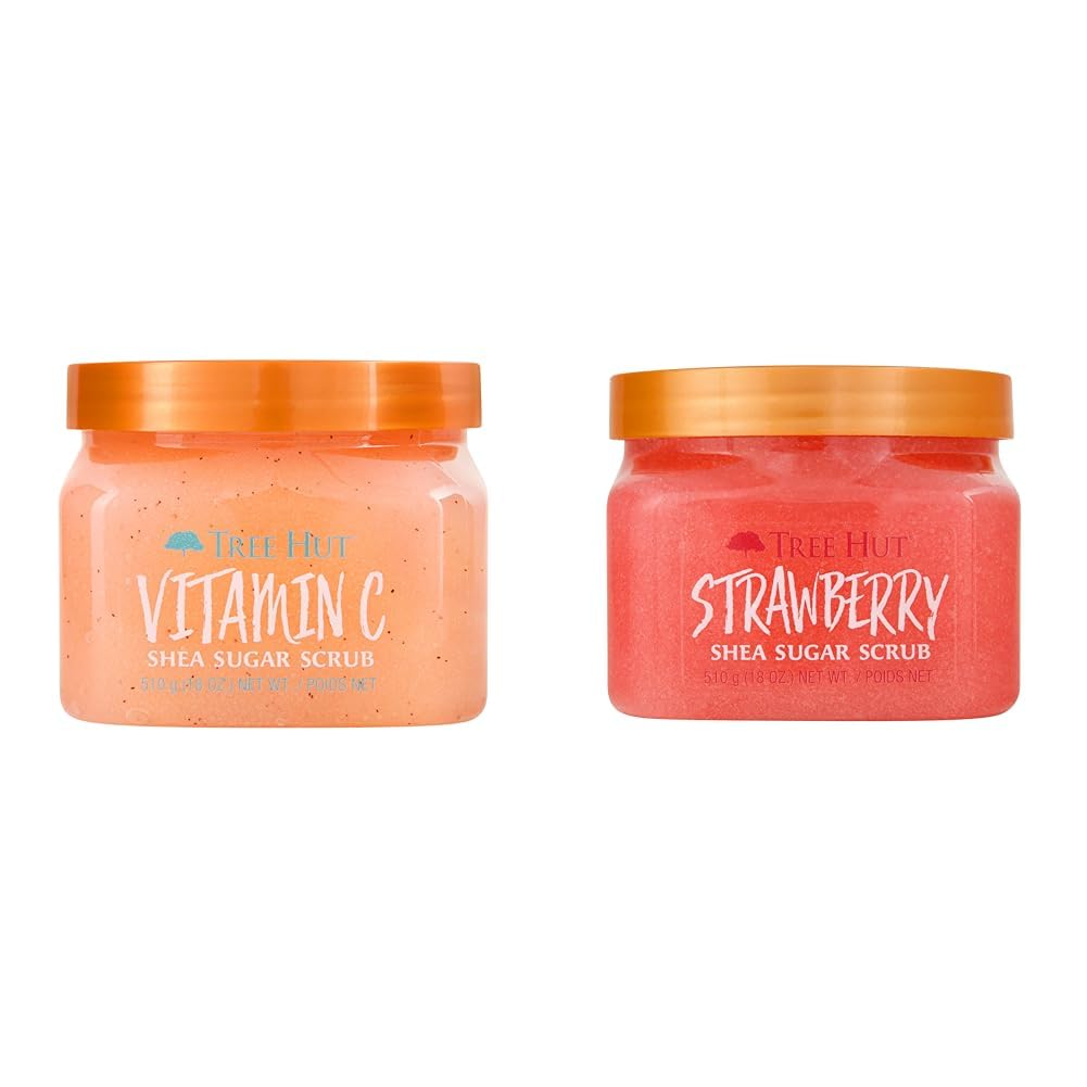 Tree Hut Vitamin C and Strawberry Shea Sugar Body Scrubs for Dry Skin, Ultra Hydrating and Exfoliating, 18 oz
| Tree Hu