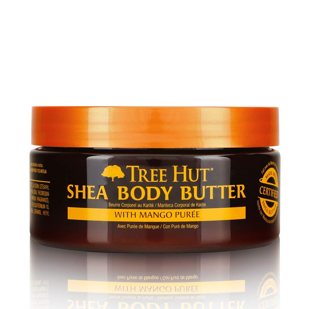 Tree Hut 24 Hour Intense Hydrating Shea Body Butter for Dry Skin, Tropical Mango, 7oz, Deep Moisturizer with Pure Shea B