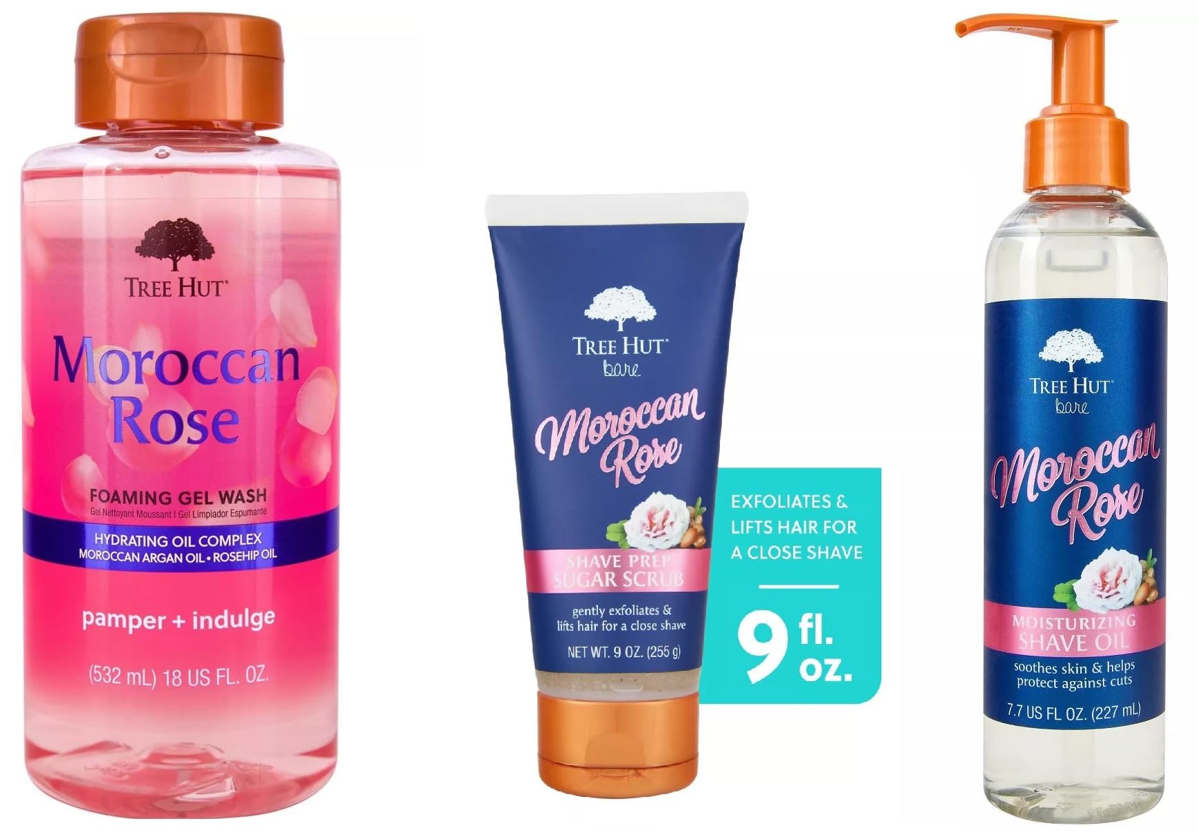 Moroccan Rose Nourishing Shave Oil & Sugar Scrub for Men Holiday Gift Set
| T H Moroccan Rose Shave Oil & Sugar Scrub S