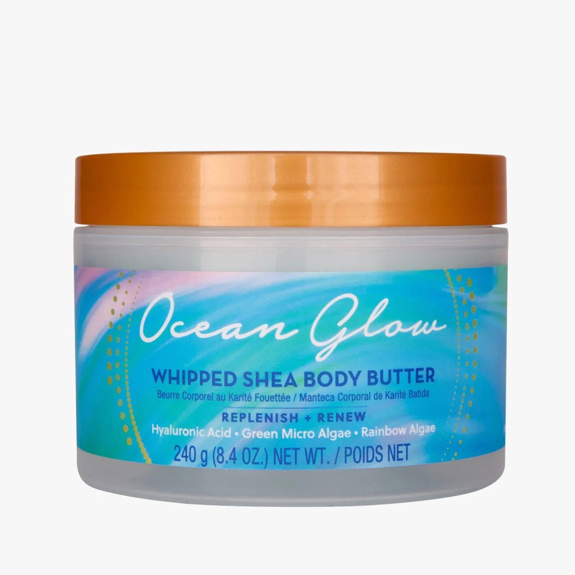 Tree Hut Ocean Glow Hydrating Whipped Shea Body Butter - Replenish & Renew for Dry Skin - Moisturize and Hydrate Daily